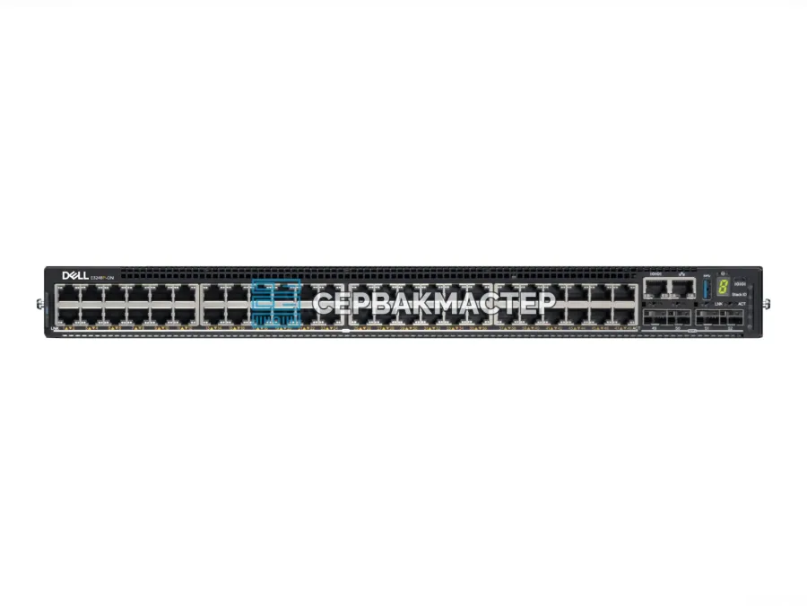 Коммутатор Dell PowerSwitch E3248P-ON IO/PS Airflow: 48x RJ45 1 Гбит/с PoE+, 4x SFP+ 10 Гбит/с, 2x QSFP28 100 Гбит/с