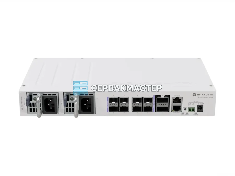 Коммутатор MikroTik CRS510-8XS-2XQ-IN: 8x SFP28 25G и 2x QSFP28 100G, L3, RouterOS v7
