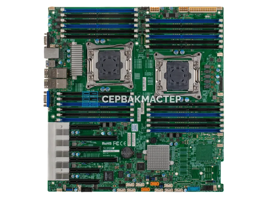 Материнская плата Supermicro X10DRi-T4+ (EE-ATX, 2x LGA2011-3, 24 DIMM, 4x 10GbE)
