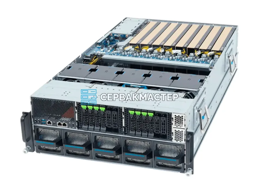 Сервер GIGABYTE XL43-ZX2-AAS1 на 8x NVIDIA H200 NVL 141GB (4U, 2x AMD EPYC 9005)