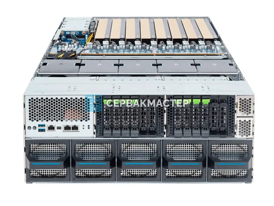 Сервер GIGABYTE XL44-SX2-AAS1 с 8 GPU NVIDIA RTX PRO 6000 Blackwell (768 ГБ GDDR7)