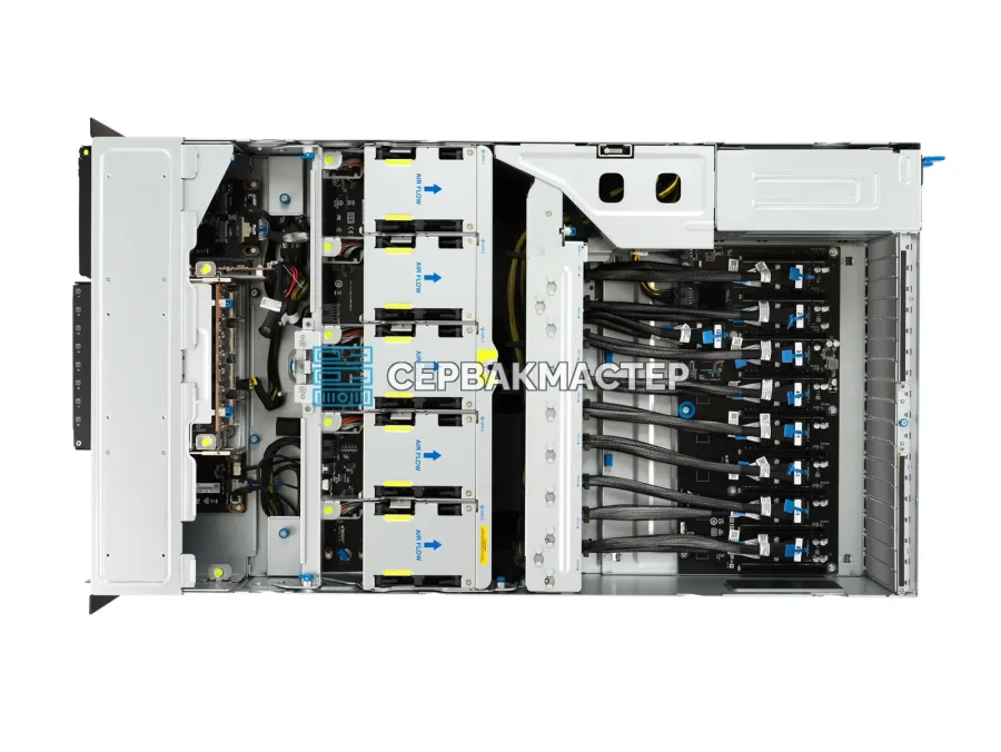 Сервер ASUS ESC8000-E12 для ИИ: 8× RTX PRO 6000 BSE 96GB, 2× Xeon 6962P, 512GB RAM