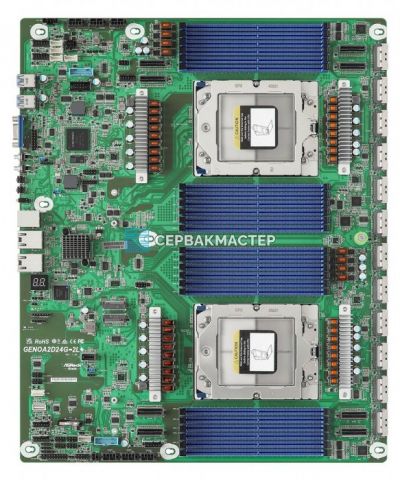 Материнская плата ASRock Rack GENOA2D24G-2L+ на 2x SP5, 24 DIMM DDR5 — купить в СервакМастер