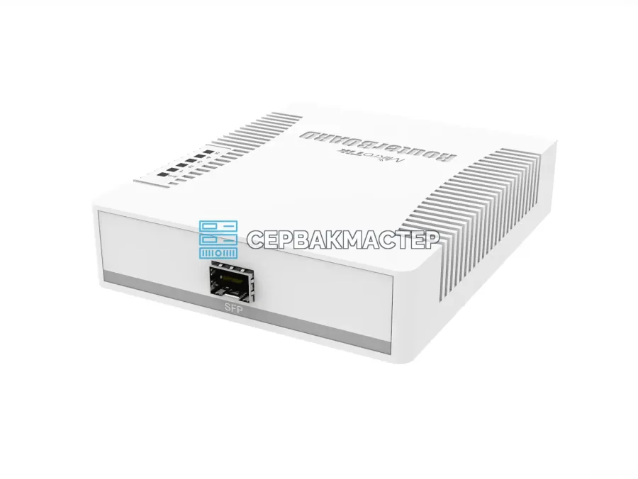 Управляемый коммутатор MikroTik RB260GS: 5 портов RJ45 и 1 порт SFP, 1 Гбит/с