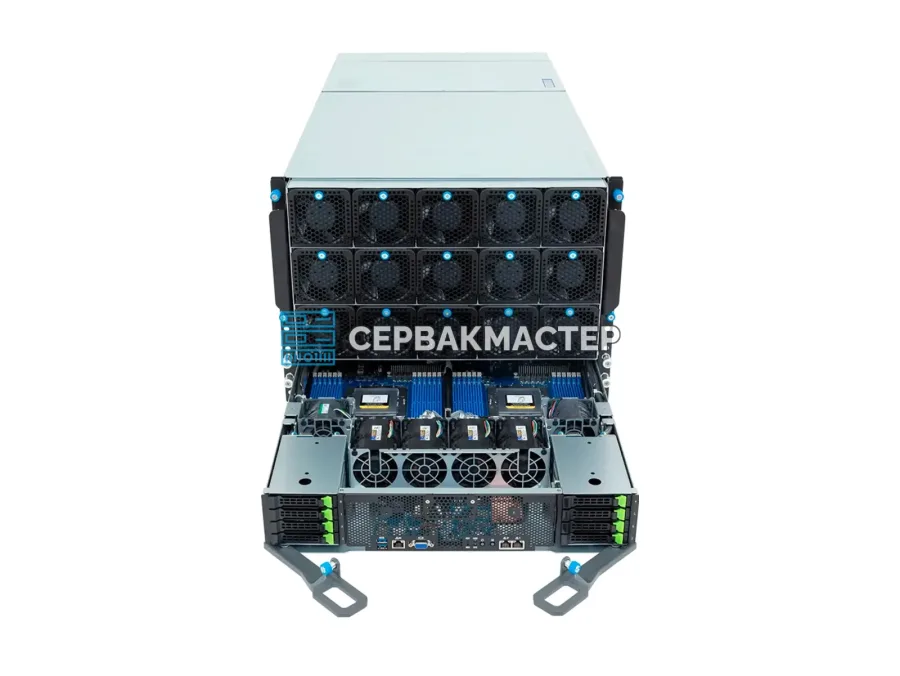GIGABYTE G893-ZX1-AAX1 — 8U GPU-сервер с 8× AMD Instinct MI300X 192GB