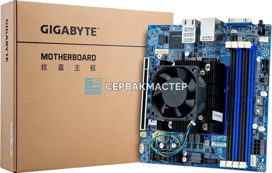 Материнская плата Gigabyte MB12-CE0 Rev 100 (Mini-ITX, FCBGA2227, 4 DIMM) — купить в СервакМастер