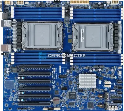 Серверная материнская плата Gigabyte MD72-HB3 Rev 1.x E-ATX, 2x LGA4189, 16 DIMM — купить в СервакМастер