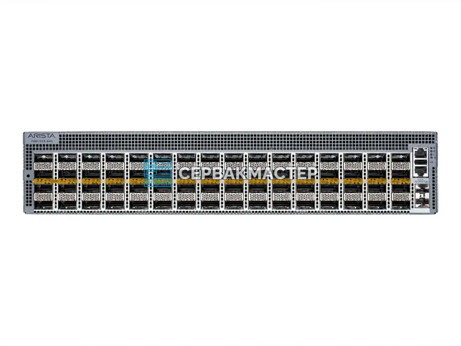 Коммутатор Arista DCS-7060DX5-64S-F: 64x QSFP-DD 400 Гбит/с и 2x SFP+ 10 Гбит/с