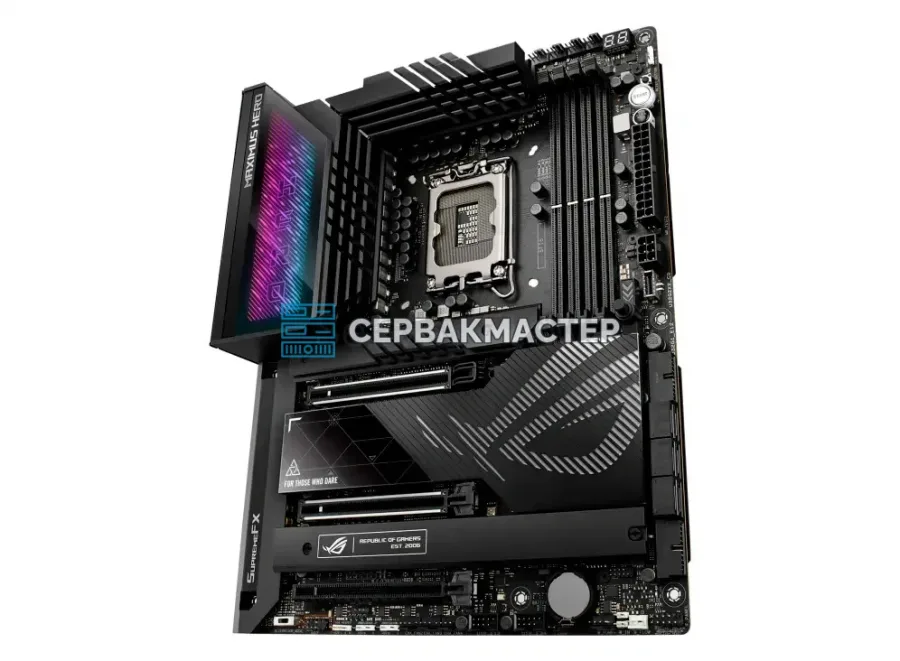 ASUS ROG MAXIMUS Z790 HERO — топовая плата ATX LGA1700 на 4 DIMM DDR5 — купить в СервакМастер
