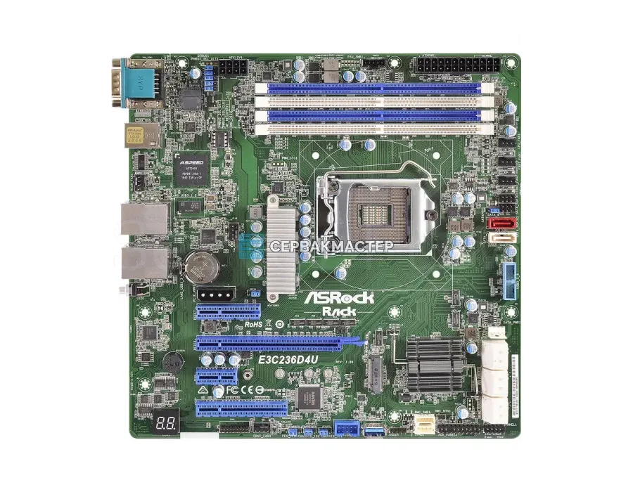 Материнская плата Intel Server Board S1200SPS (Micro-ATX, LGA1151, 4 DIMM) — купить в СервакМастер