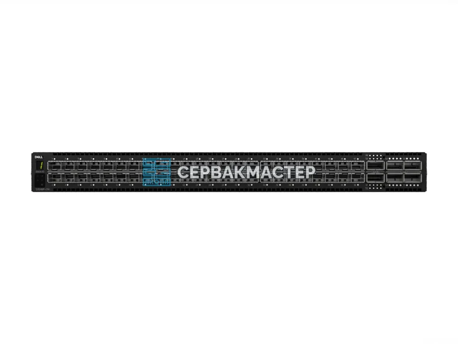 Коммутатор Dell PowerSwitch S5248F-ON PS/IO Airflow, 1U, 48x SFP28 25 Гбит/с, 4x QSFP28 100 Гбит/с, 2x QSFP-DD 200 Гбит/с