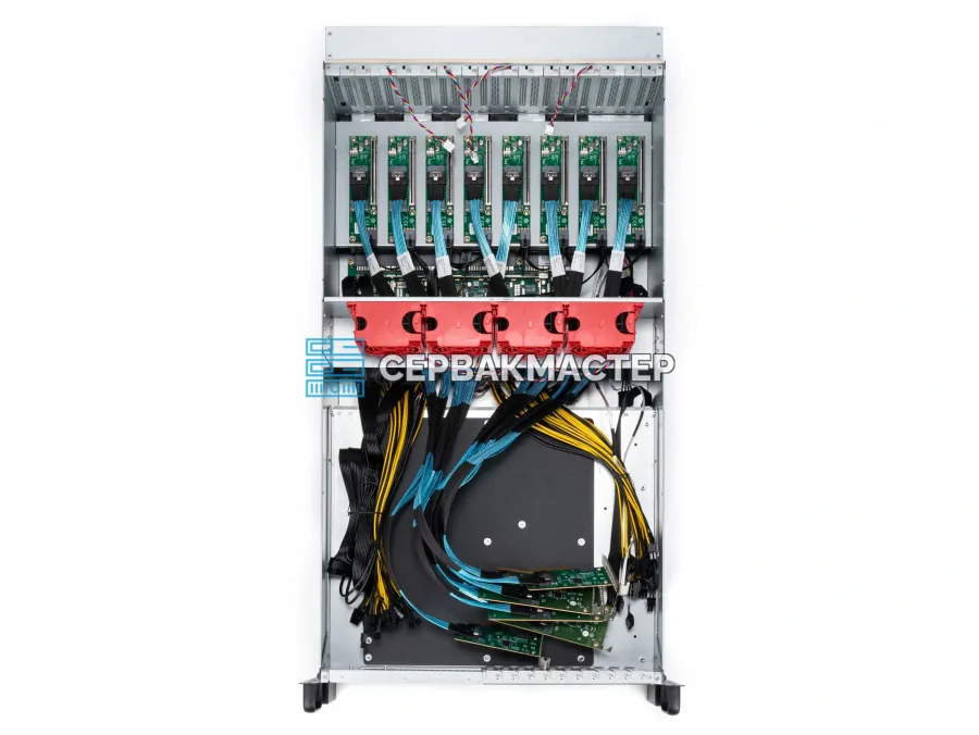 GPU-шасси ALEO 8x GPU 4x 1600W с комплектом кабелей 8PIN