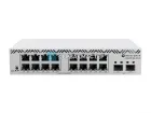 Управляемый коммутатор MikroTik CSS318-16G-2S+IN: 16x RJ45 1 Гбит/с и 2x SFP+ 10 Гбит/с