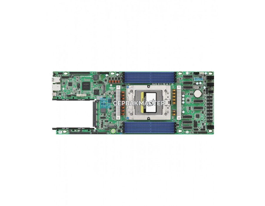 Материнская плата ASRock Rack GENOAD8HM3 Half-Width SP5 8 DIMM DDR5 — купить в СервакМастер