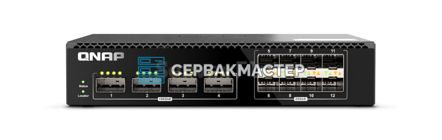 Коммутатор QNAP QSW-M7308R-4X: 8x SFP28 25 Гбит/с и 4x QSFP28 100 Гбит/с, L3 Lite