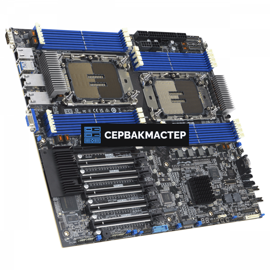 Серверная материнская плата ASUS Z13PE-D16 E-ATX, 2x LGA4677, 16 DIMM — купить в СервакМастер