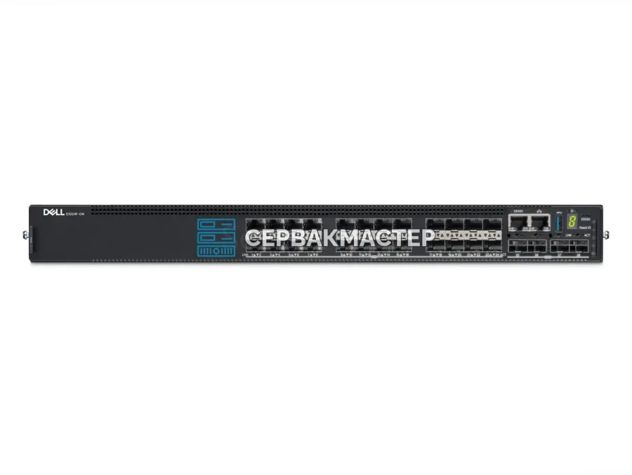 Коммутатор Dell PowerSwitch E3224F-ON IO/PS Airflow: 24x SFP 1G, 4x SFP+ 10G, 2x QSFP28 100G, L3
