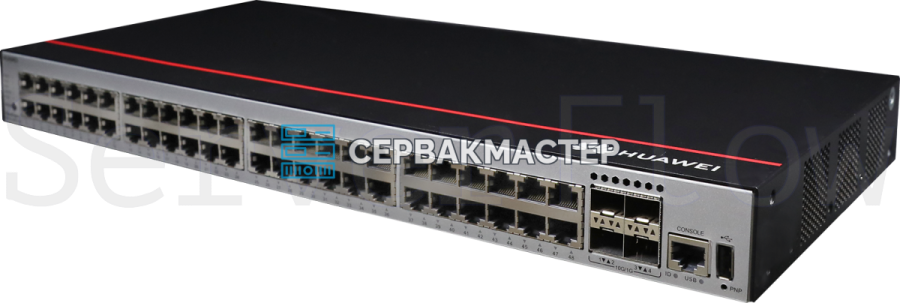 Коммутатор Huawei S5735-L48P4X-A1: 48 портов RJ45 1 Гбит/с, 4 SFP+ 10 Гбит/с, PoE+