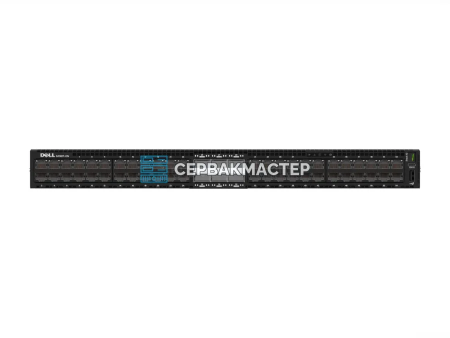 Коммутатор Dell PowerSwitch S4148T-ON PS/IO Airflow: 48x RJ45 10 Гбит/с, 2x QSFP+ 40 Гбит/с, 4x QSFP28 100 Гбит/с