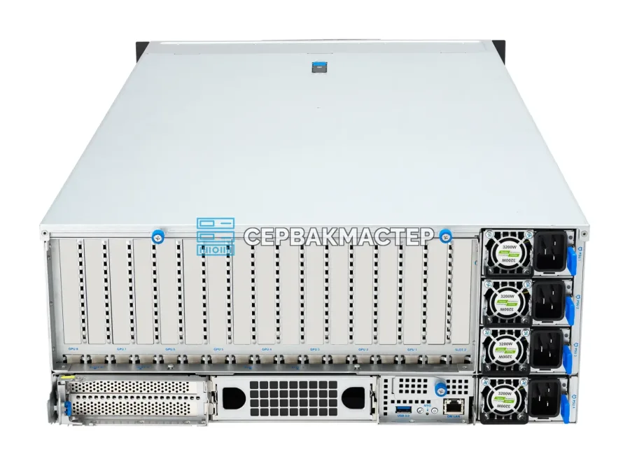 Сервер ASUS ESC8000-E12 для ИИ: 8× RTX PRO 6000 BSE 96GB, 2× Xeon 6962P, 512GB RAM