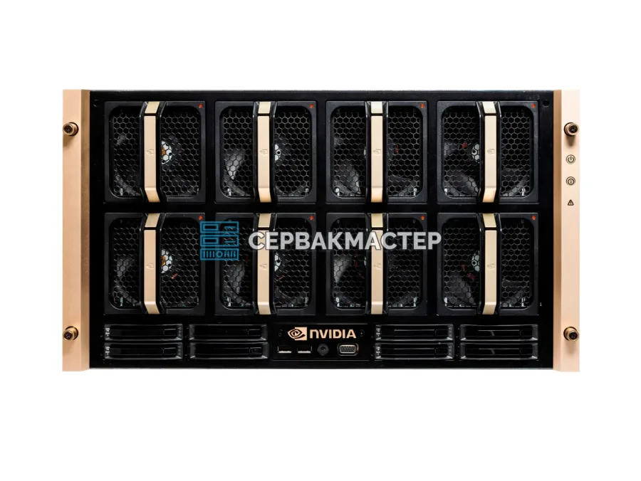 Сервер NVIDIA DGX H100: 8× H100 SXM 80GB, 2× Xeon Platinum 8480C, 2 ТБ DDR5