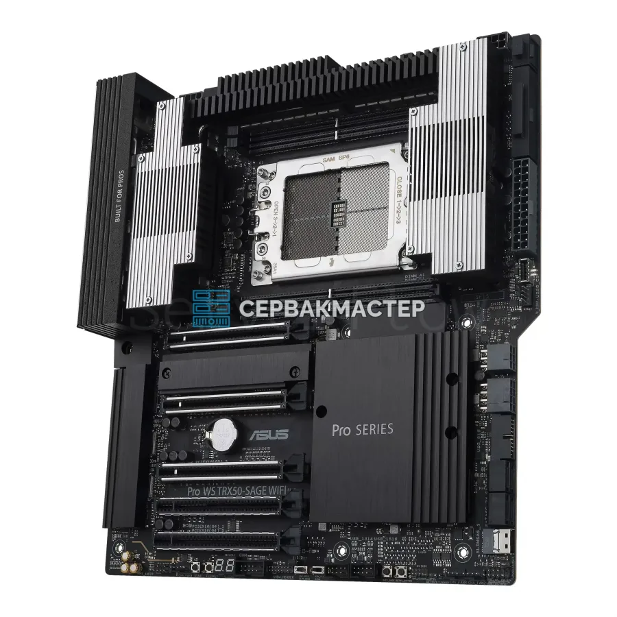 Материнская плата ASUS PRO WS TRX50-SAGE WIFI (E-ATX, sTR5, 4 DIMM) — купить в СервакМастер