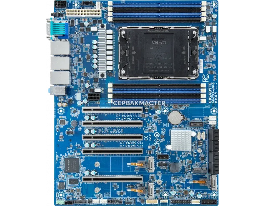Материнская плата Gigabyte MW53-HP0 Rev 1.x/3.x (ATX, LGA4677, 8 DIMM) — купить в СервакМастер