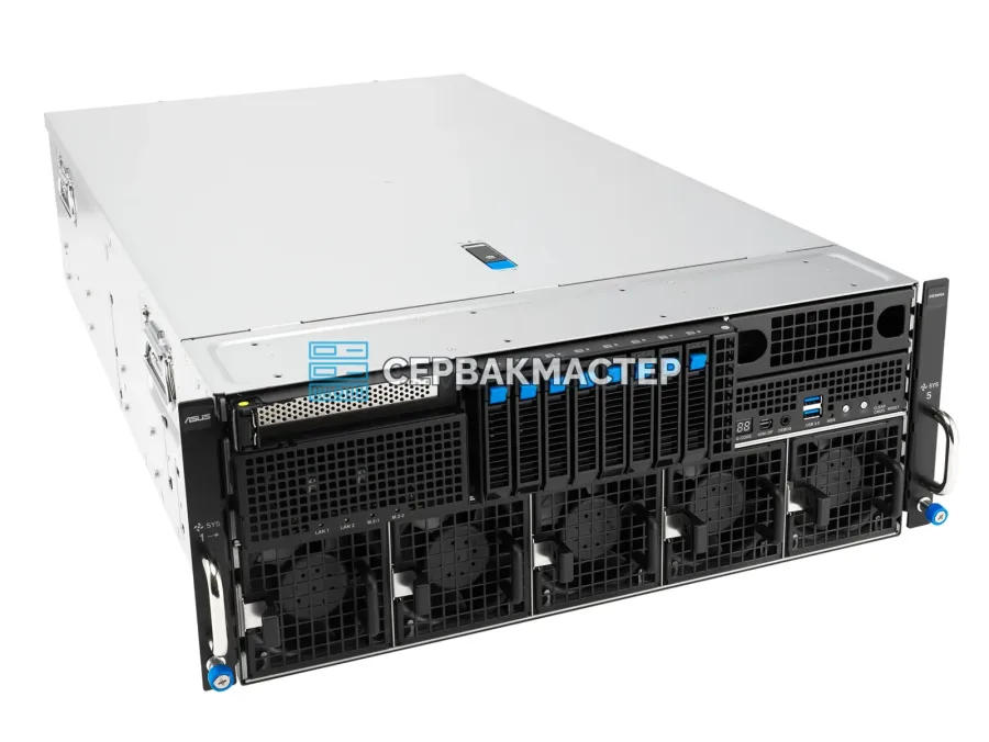 GPU-сервер ASUS ESC8000A-E13 SKU1: 8× RTX PRO 6000 BSE 96GB, 2× EPYC 9575F, RAM 768GB