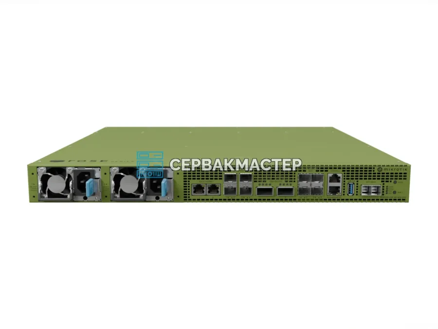 Коммутатор MikroTik RDS2216 ROSE Data server: 2x RJ45 10G, 4x SFP+, 4x SFP28 25G, 2x QSFP28 100G