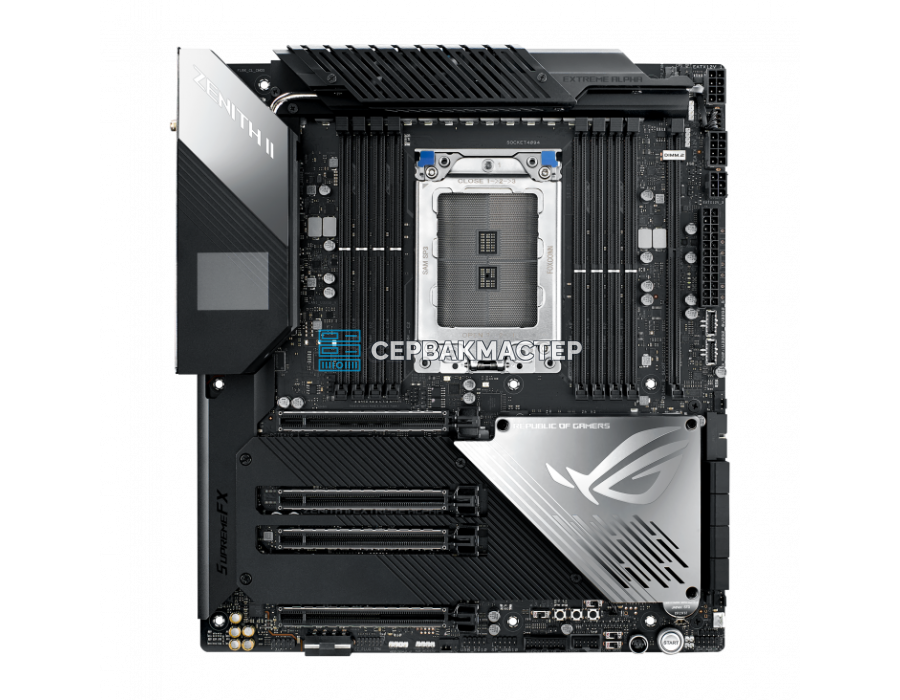 Материнская плата ASUS ROG Zenith II Extreme Alpha (Extended ATX, sTRX4, 8 DIMM) — купить в СервакМастер