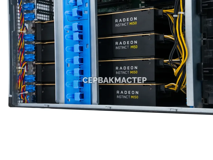 Supermicro 747BTQ-R2K04B: 4× Instinct MI50 16GB, 2× Xeon E5 2697v4, 256GB RAM