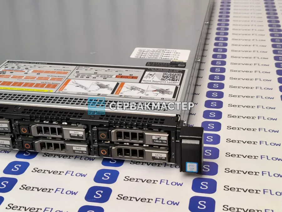 Сервер Dell R630 1U 8SFF (Xeon E5 v3/v4, 8 ГБ DDR4, iDRAC8) Б/У