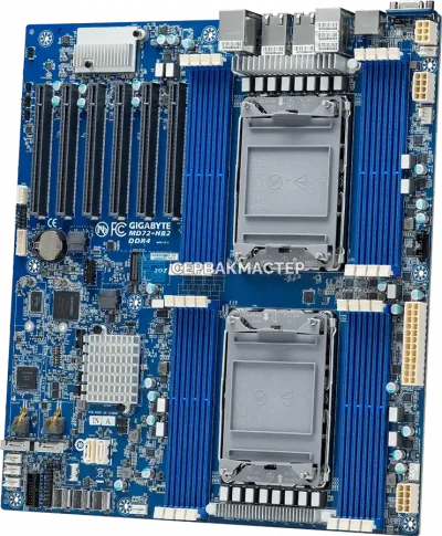 Серверная материнская плата Gigabyte MD72-HB2 Rev 1.x на 2 сокета LGA4189, E-ATX, 16 DIMM — купить в СервакМастер