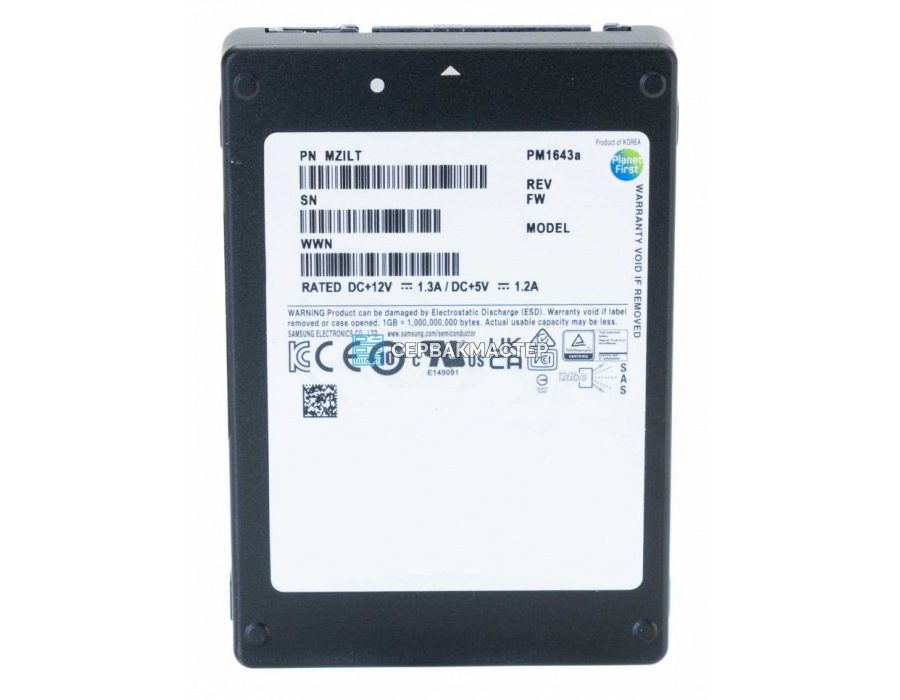 Серверный SSD Samsung (Dell) PM1735 12.8TB HHHL [MZPLJ12THALA-00AD3]