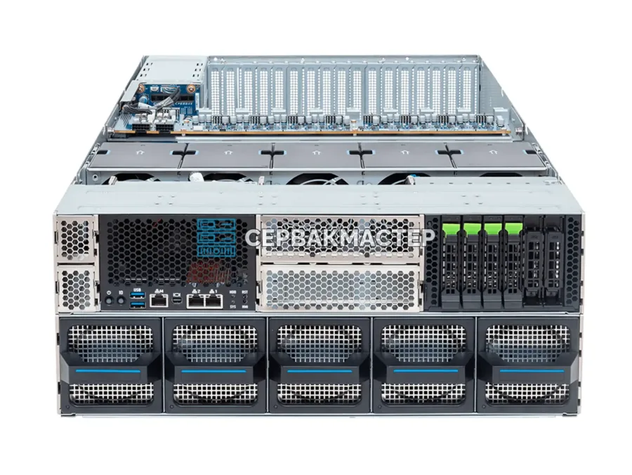Сервер GIGABYTE XL43-ZX0-AAS2 с 8x NVIDIA H200 NVL 141GB, 4U, AMD EPYC