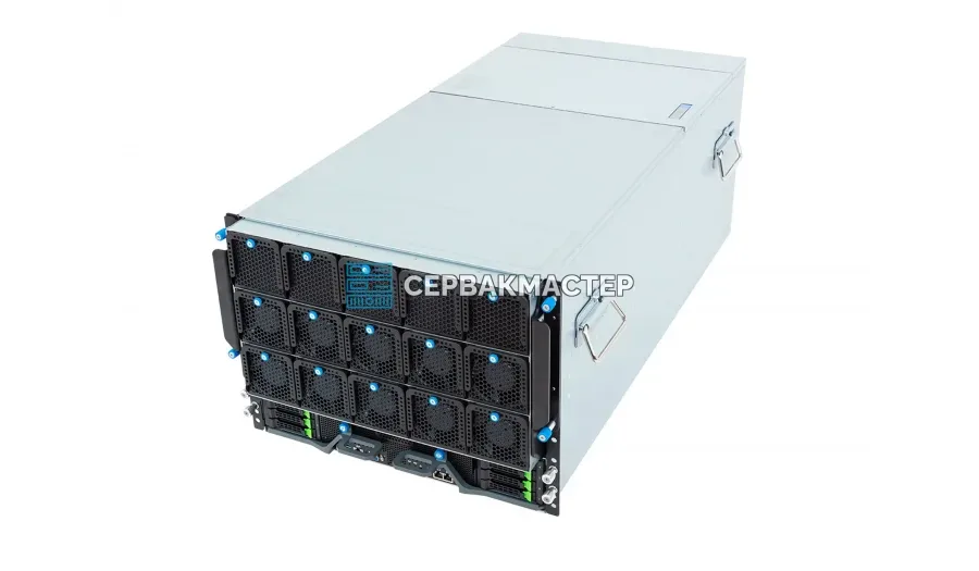 ASUS ESC8000A-E13-DR: 8× NVIDIA RTX PRO 6000 Blackwell 96GB + 2× AMD EPYC 9174F — AI-сервер в «СервакМастер»