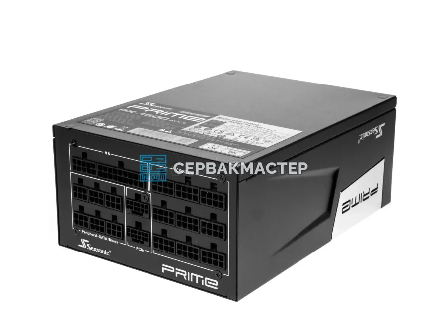 Блок питания Seasonic PRIME PX-1600 ATX 3.1, 1600 Вт, 80 PLUS Platinum, полностью модульный