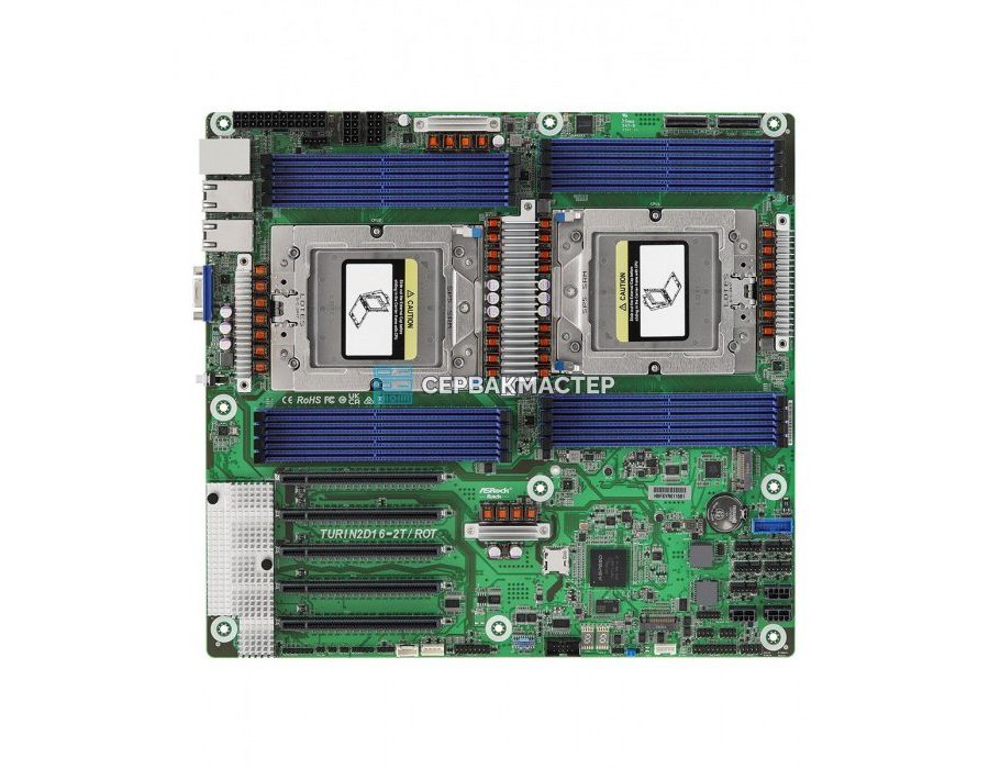 Материнская плата ASRock Rack GENOAD12M3-2Q (Proprietary, SP5, 12 DIMM) — купить в СервакМастер