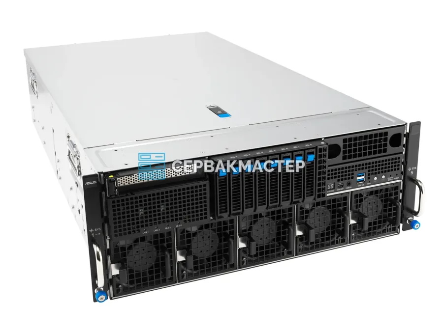 GPU-сервер ASUS ESC8000A-E13X: 8× RTX PRO 6000 BSE 96GB, 2× EPYC 9965, 1.5 ТБ RAM