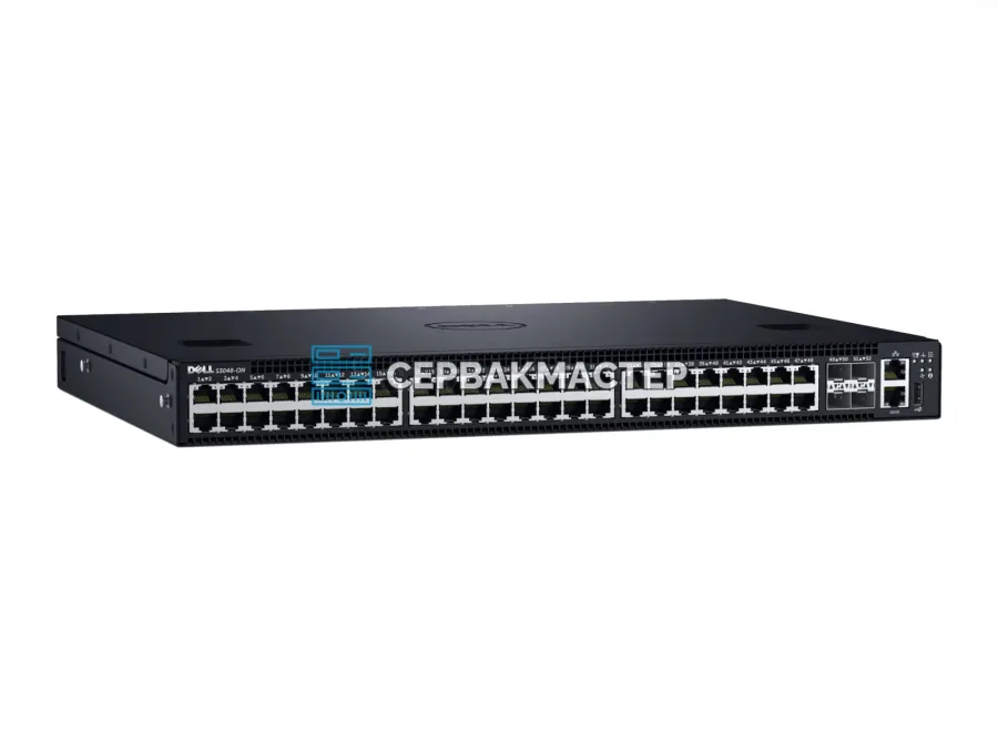 Коммутатор Dell PowerSwitch S3248T-ON IO/PS Airflow: 48x RJ45 1 Гбит/с, 4x SFP+ 10 Гбит/с, 2x QSFP28 100 Гбит/с