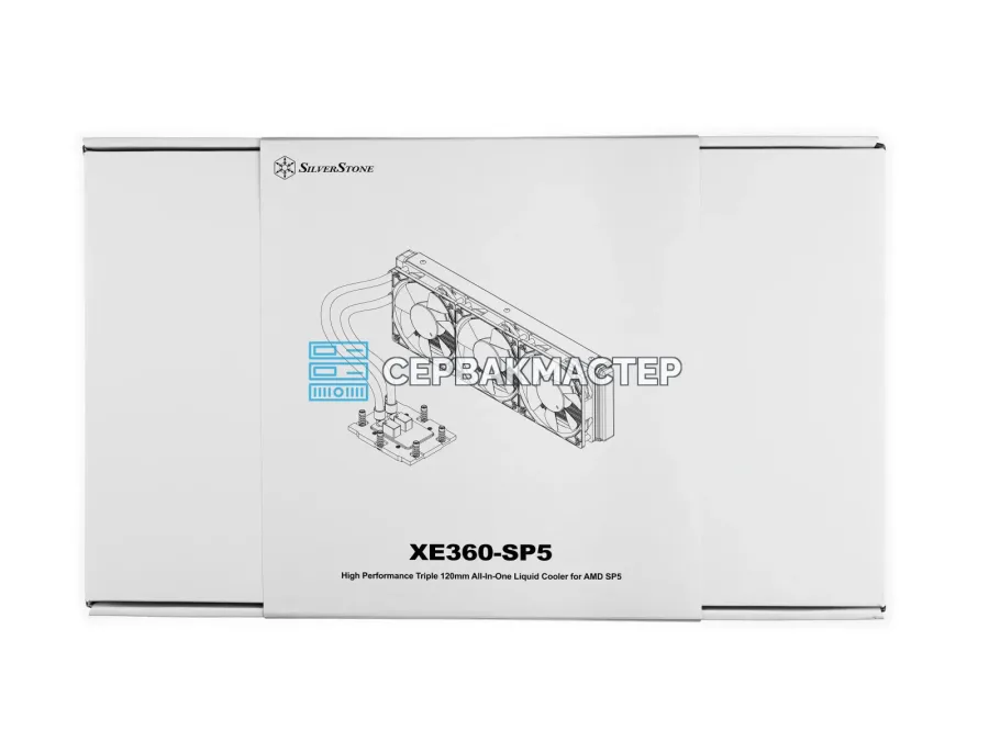 Жидкостное охлаждение SilverStone XE360-SP5 (SST-XE360-SP5) для AMD SP5, радиатор 360 мм