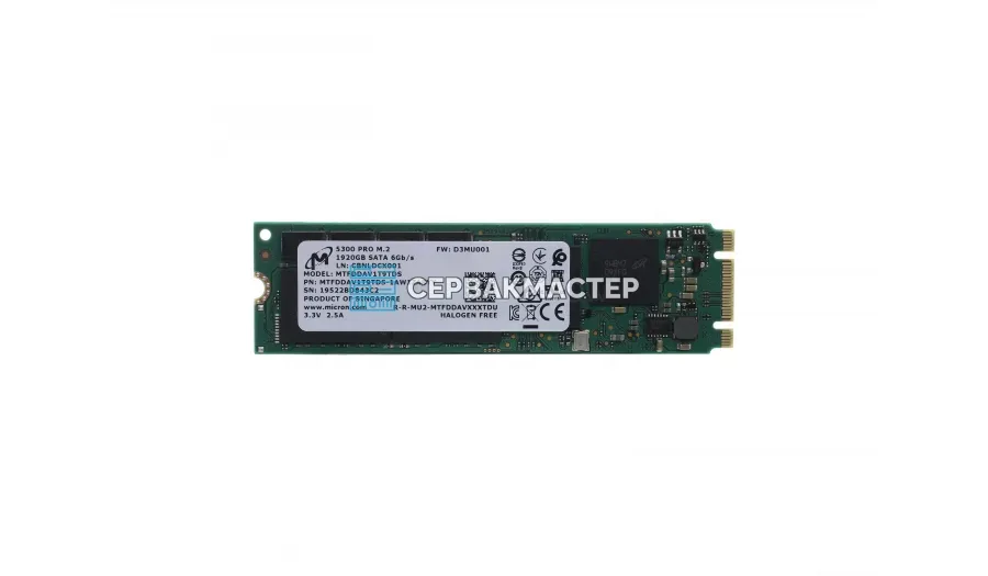 SSD-накопитель Micron 5300 PRO 1.92TB M2 [MTFDDAVIT9TDS-1AW16ABYY]