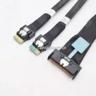 Кабель MCIO x8 74P (SFF-TA-1016) на 2x Slimline SAS SFF8654-4i, 1 м
