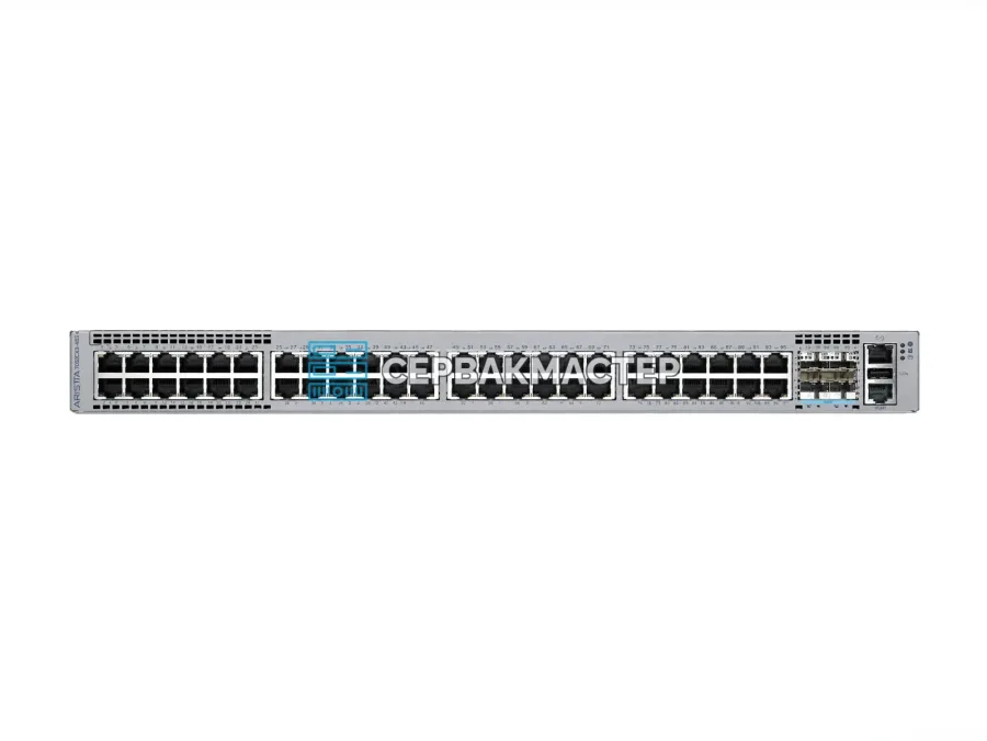Коммутатор Arista DCS-7010TX-48C-DC-F: 48x RJ45 1 Гбит/с, 4x SFP28 25 Гбит/с, питание DC