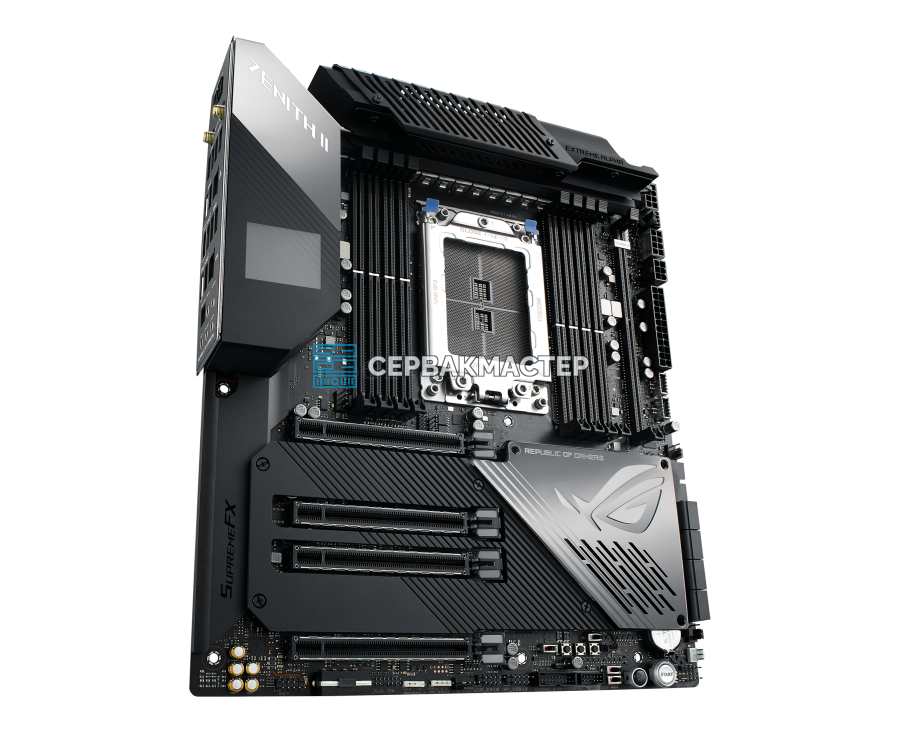 Материнская плата ASUS ROG Zenith II Extreme Alpha (Extended ATX, sTRX4, 8 DIMM) — купить в СервакМастер