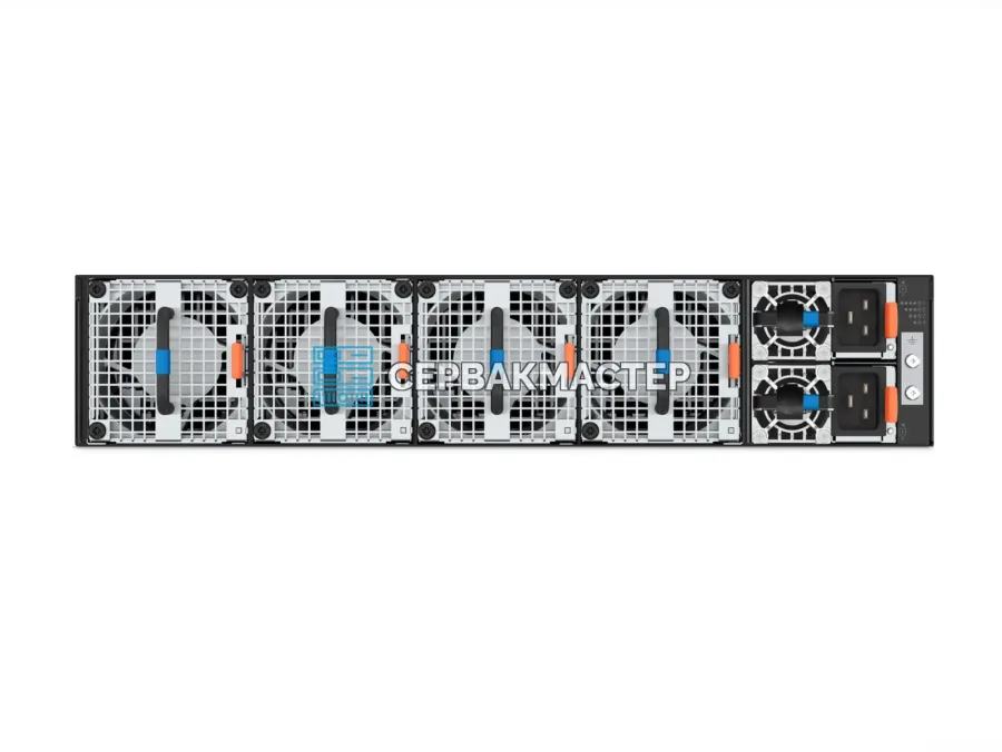 Коммутатор Dell PowerSwitch Z9864F-ON PS/IO Airflow: 64 порта OSFP112 800GbE и 2 порта SFP+ 10GbE