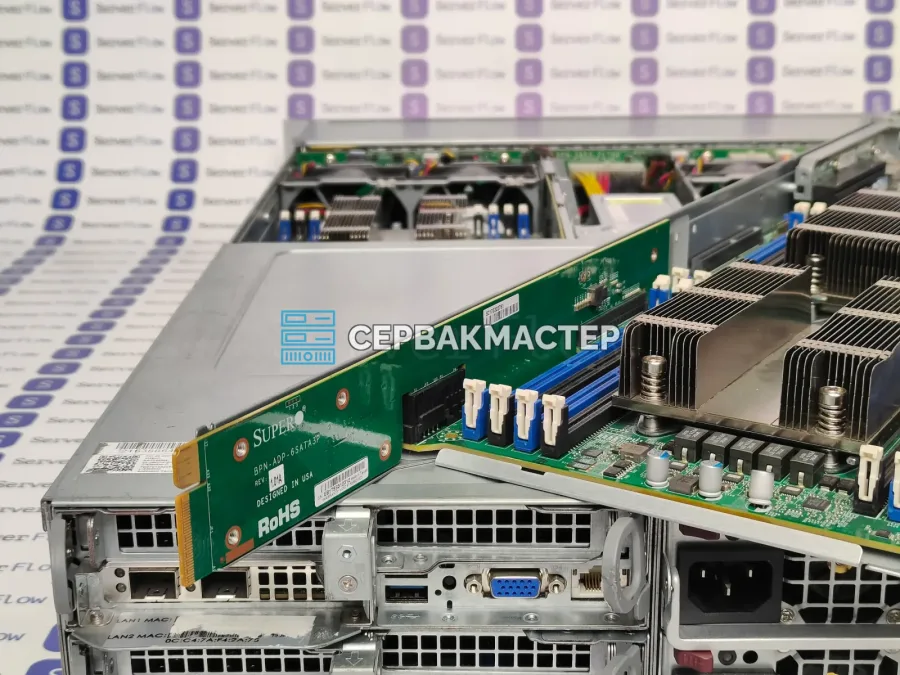 Блейд-сервер Supermicro SuperServer 2028TP-HTR-SIOM 2U, 4 узла, 8x Xeon E5-2699v4, 4 ТБ DDR4, 24x SSD 1.92 ТБ
