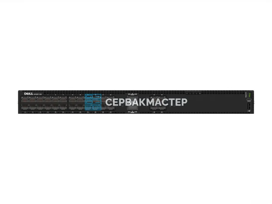 Коммутатор Dell PowerSwitch S4128T-ON IO/PS Airflow: 28x RJ45 10 Гбит/с, 2x QSFP28 100 Гбит/с, L3