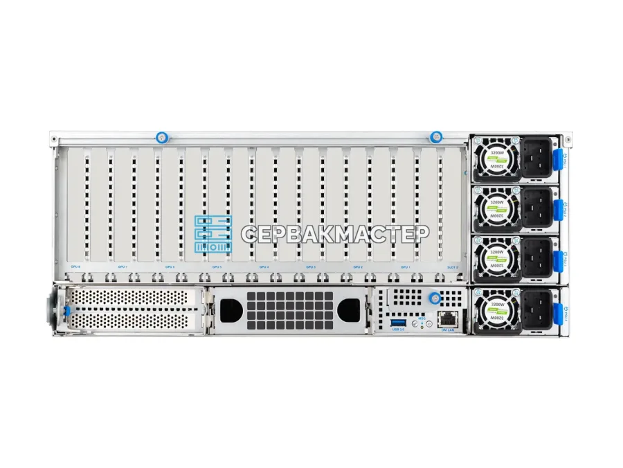 GPU-сервер ASUS ESC8000A-E13 SKU1: 8× RTX PRO 6000 BSE 96GB, 2× EPYC 9575F, RAM 768GB