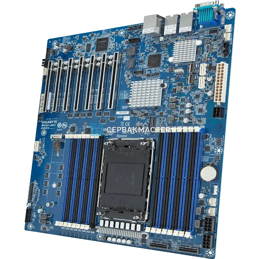 Серверная материнская плата Gigabyte MS33-AR1 Rev 1.x/3.x (E-ATX, LGA4677, 16 DIMM) — купить в СервакМастер